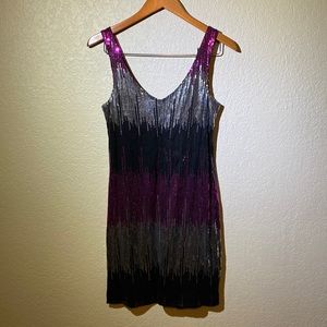 Sleeveless Sequined Dress